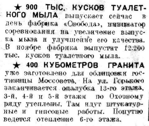 «Рабочая Москва», 29 ноября 1933 г.