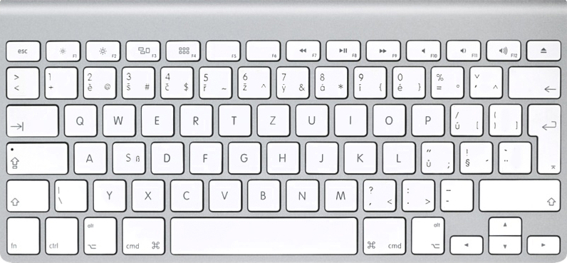 Чешская (стандартная) клавиатура (MC184CZ/B)