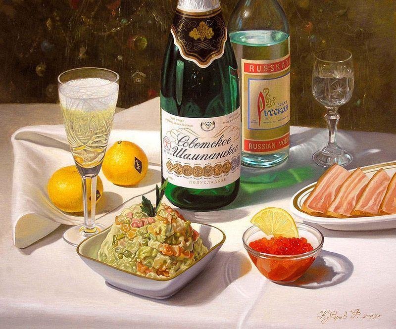 «Советское шампанское», «оливье» и километровые очереди: Как готовились к Новому году в СССР