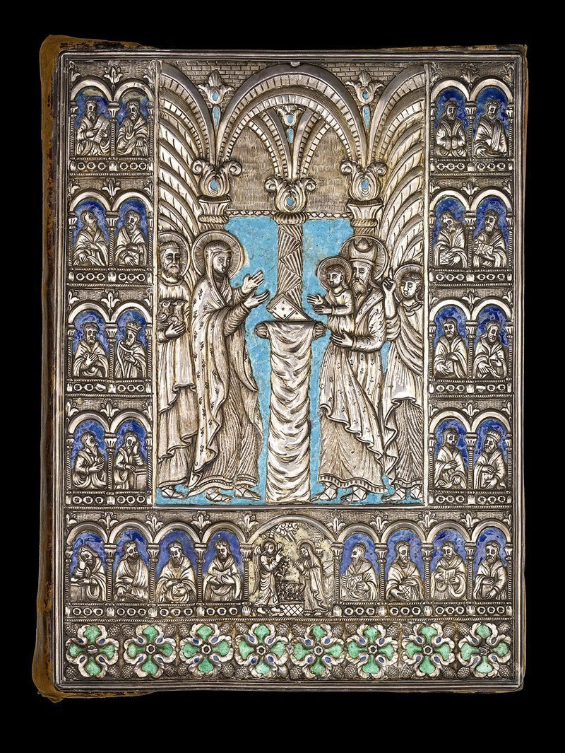 Серебро, эмаль, Евангелие, 1700