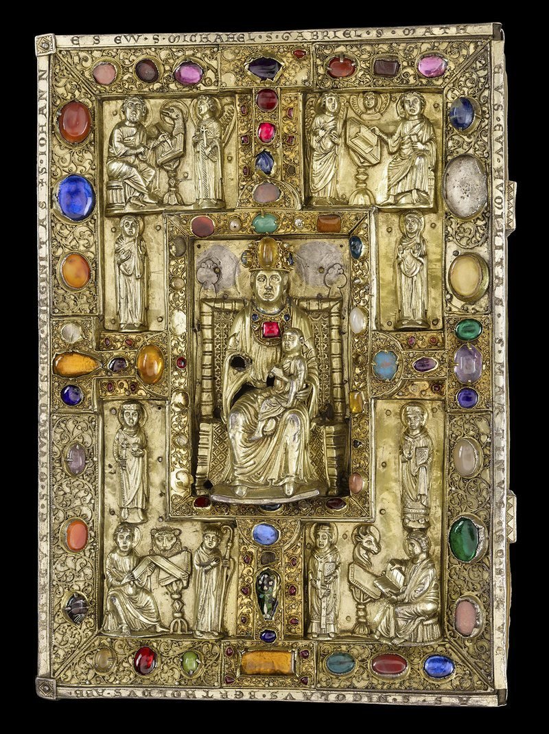 Драгоценный покров, Бертольдский сакраментарий , ок. 1215