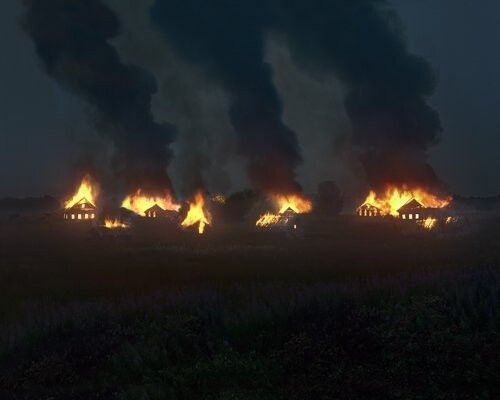 Ущербный фотограф поджигает деревни ради снимков