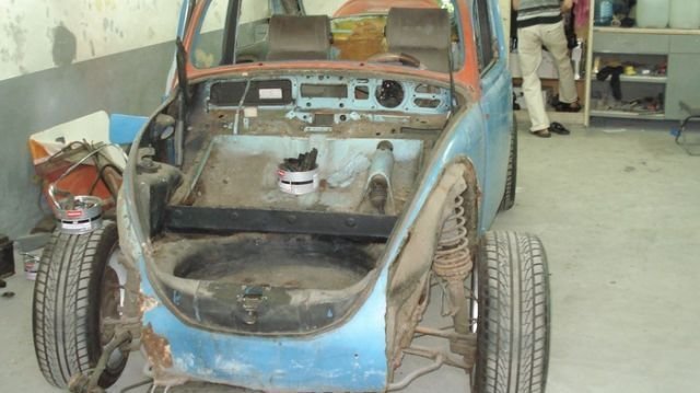 Реставраторы знатно поработали над старым Volkswagen Beetle