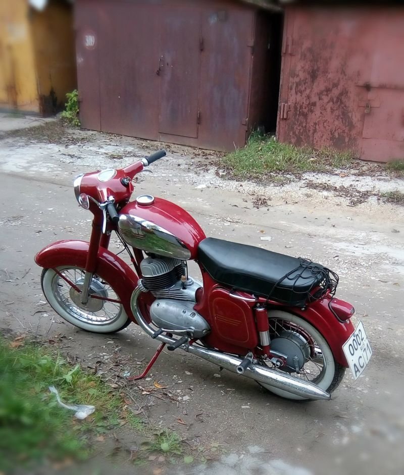 Превращение останков JAWA 350 1963 в новый мотоцикл
