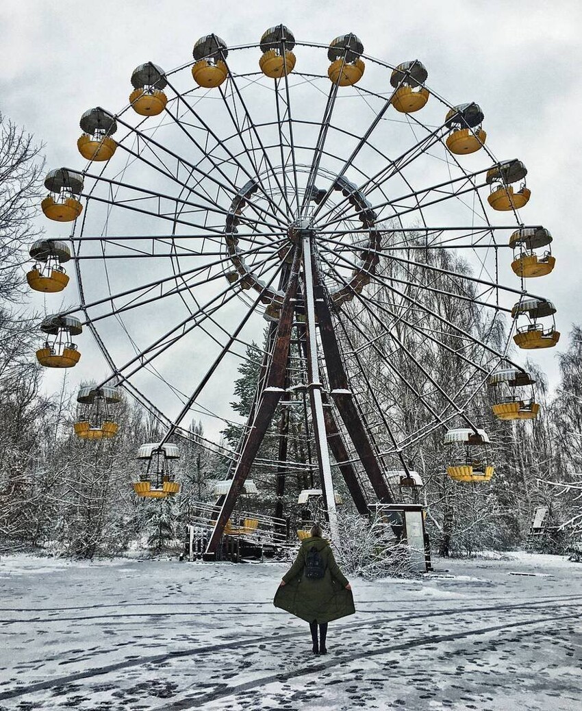 Фотографии колеса обозрения в чернобыле