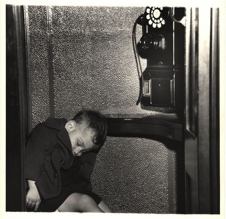  Телефонная будка, Нью-Йорк, 1940.