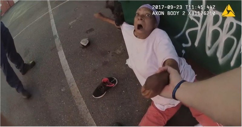Нападение полицейской собаки К-9 на невиновную 52-летнюю женщину попало на видео