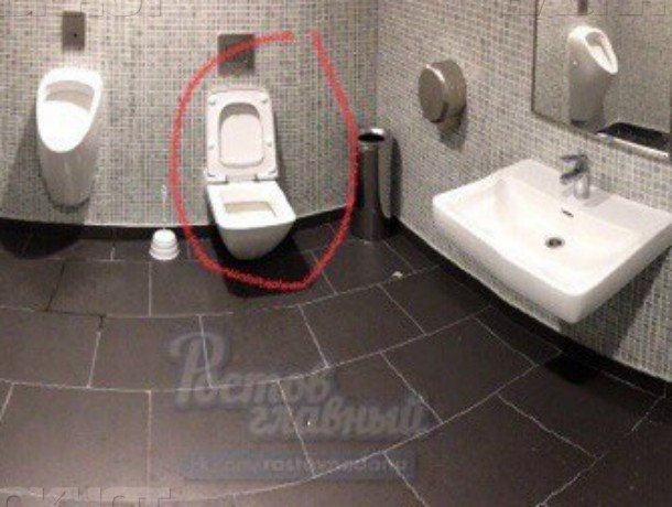 Туалет без замка и перегородок в аэропорту Платов удивил ростовчан