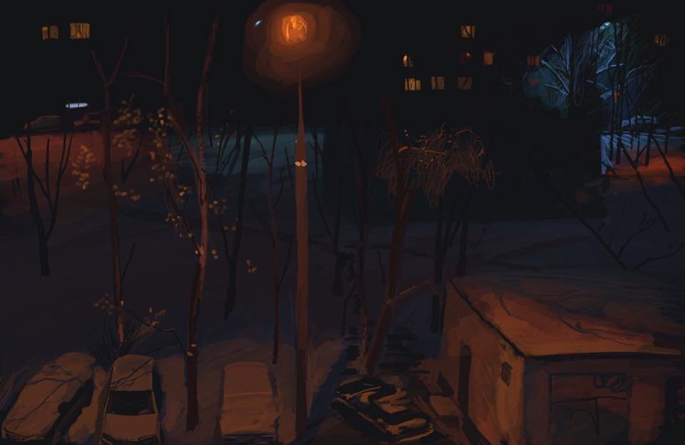 улица ночью двор. снежный двор ночью. свет в окне дома. дом на черном фоне. улица ночью.