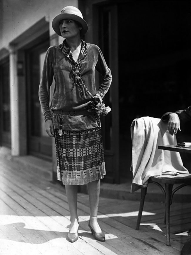 Бархатная туника с юбкой, 1926 год
