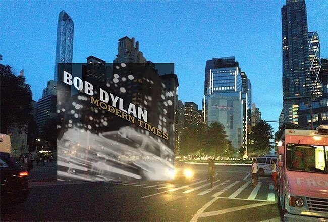 Боб Дилан – MODERN TIMES (2006). На обложке - снимок 1947 года под названием "Такси, Нью-Йорк, ночь", сделанный в районе 59-й улицы