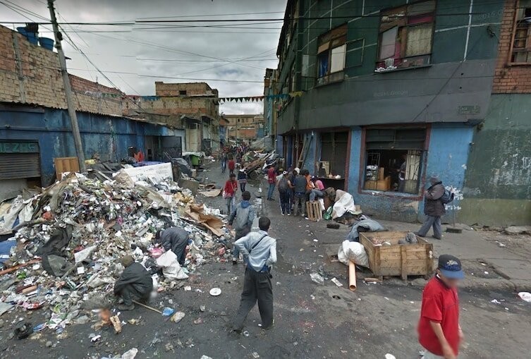 Криминальный район Эль Бронкс в Боготе, Колумбия