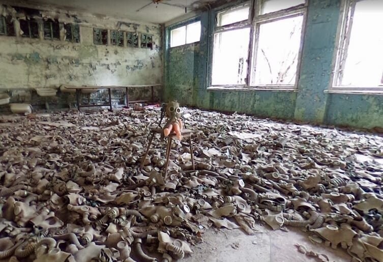 Припять через три десятка лет после чернобыльской катастрофы