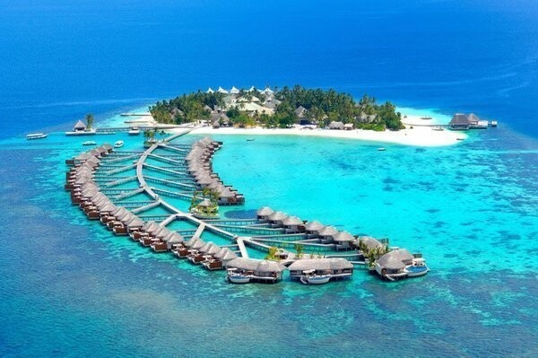 8. Мальдивы, пляж острова Sun