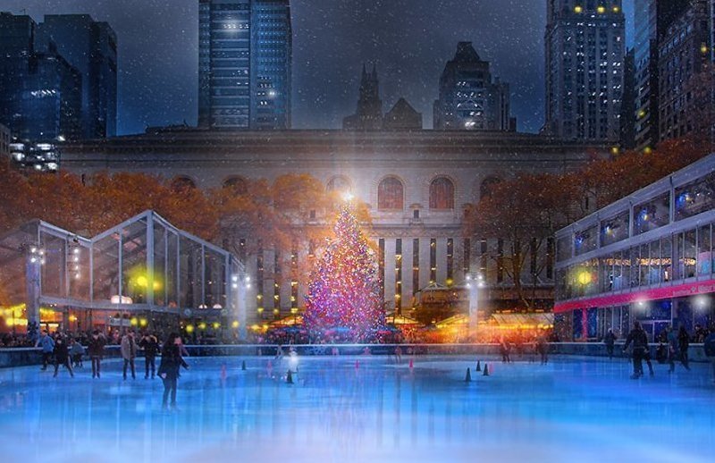 Рождество в Нью-Йорке: атмосферные фото праздничных улиц