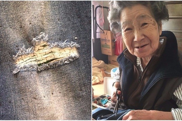Бабуля из Японии не одобрила рваные джинсы внучки и тайком их переделала