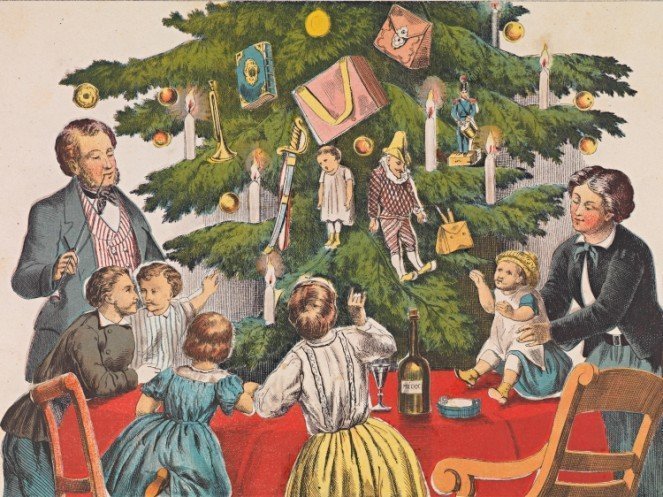 При каком правителе в России традиция ставить в домах рождественскую елку получила распространение?