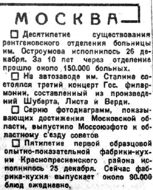 «Известия», 27 декабря 1934 г.