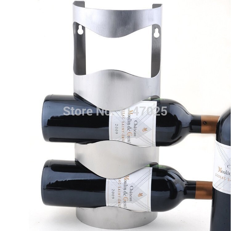 3. Стальной держатель для винных бутылок