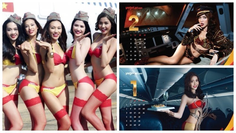 Вьетнамская авиакомпания выпустила "бикини-календарь" на 2018 год