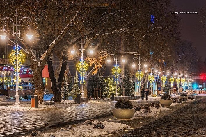 Алма-Ата Декабрь Краски города