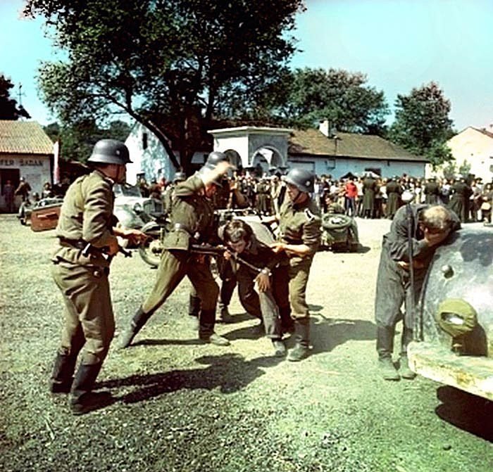На съёмках фильма «Единственная дорога», август 1974 года. Фото Игоря Гневашева