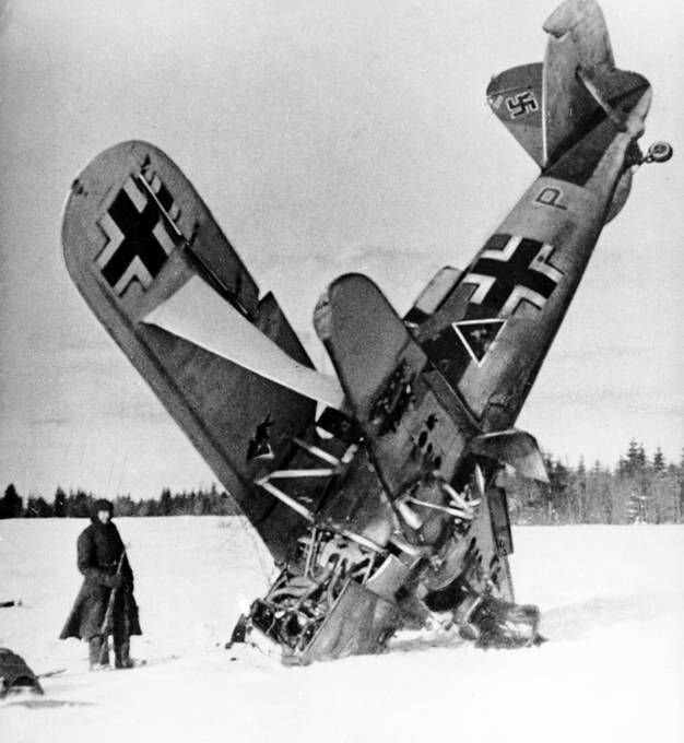 Hs 123А, сбитый в ноябре 1941 года по Москвой