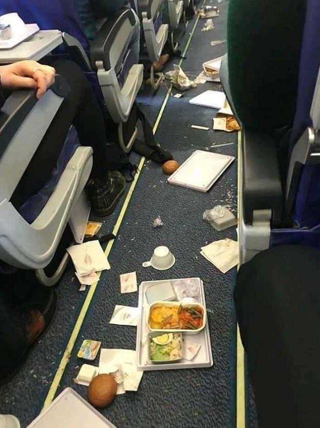 Из-за турбулентности пассажиры парижского рейса остались без обеда