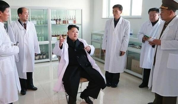 19. Ким Чен Ын изобрел средство, способное сделать маленького и щуплого человека высоким и статным.