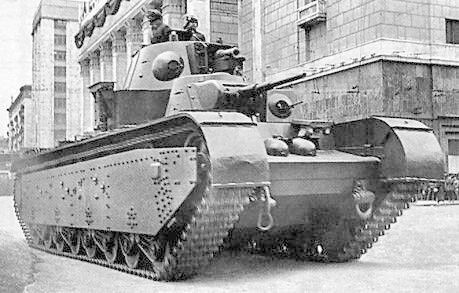 Компоновка тяжелого танка Т-35