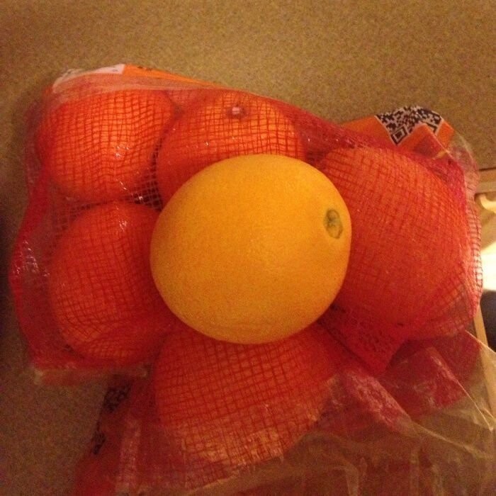 Если положить апельсины в оранжевый пакет, они кажутся более спелыми