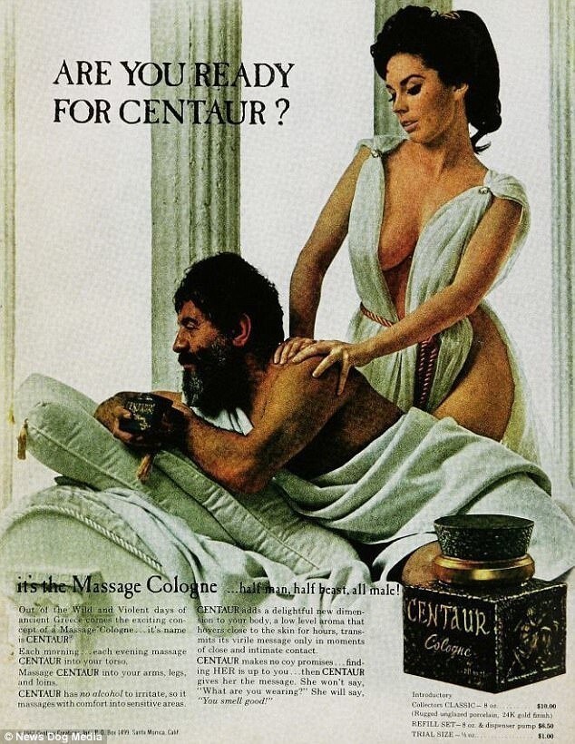 Реклама одеколона Кентавр