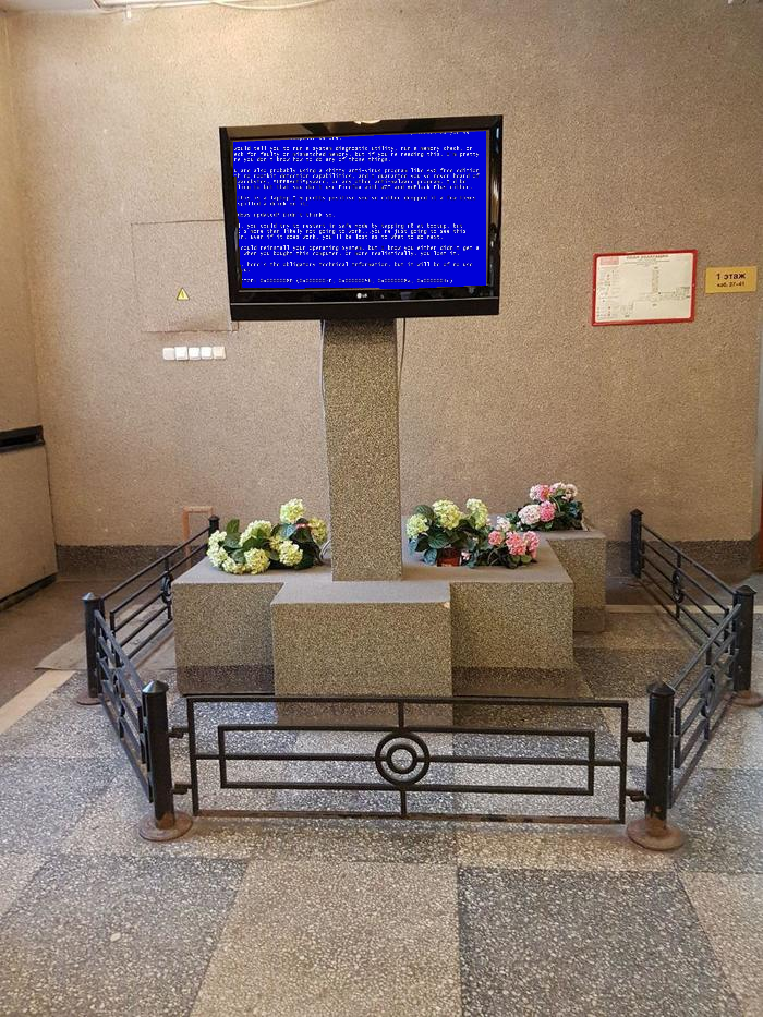"Могилка телевизора" в Санкт-Петербурге насмешила соцсети