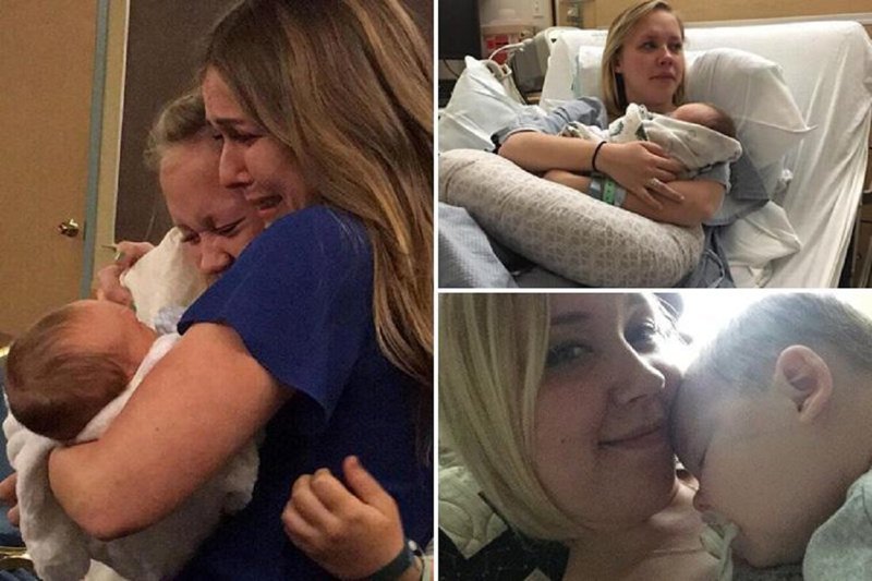 Душераздирающий момент: юная мать отдает своего младенца в приемную семью