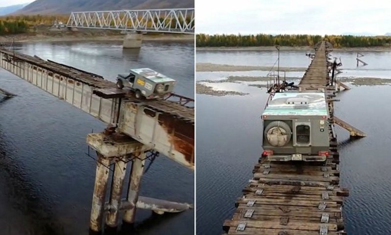 Самый страшный мост в России: опасная поездка по Куандинскому мосту