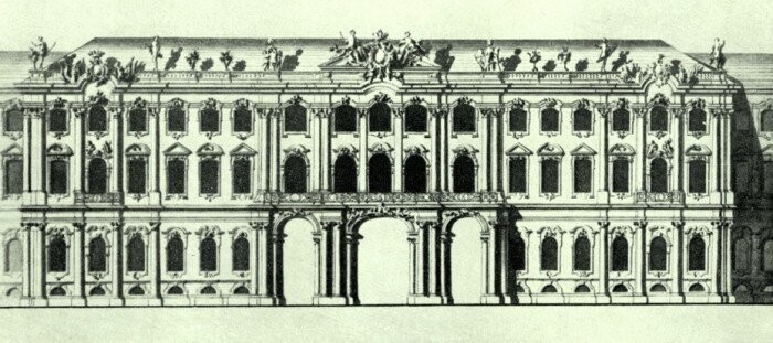 И рисунки архитектора Зимнего Дворца Растрелли тоже показывают дворец в том же виде в котором он находится сейчас.
