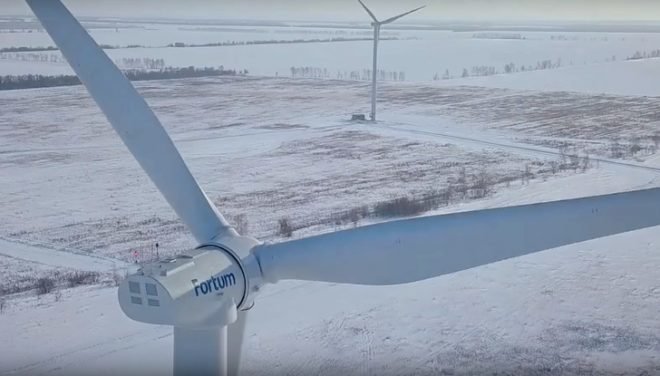 Первый в России промышленный ветропарк запущен в Ульяновской области