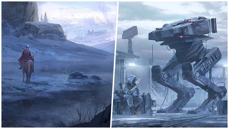 Миры прошлого и будущего в картинах главного художника Ubisoft