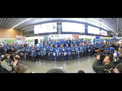 Встреча команды «КАМАЗ-мастер», победителей ралли «Дакар-2018», 24 января, аэропорт «Бегишево» (360) 