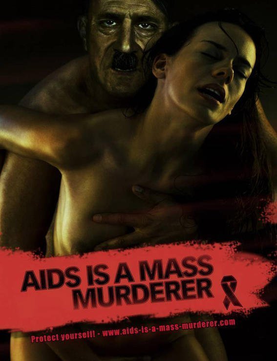 1. Социальная реклама против СПИДа в 2009г в Германии. "СПИД - массовый убийца"