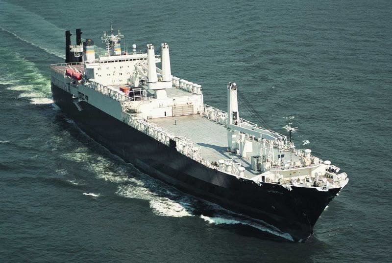 Советский корабль в составе сил быстрого реагирования ВМС США