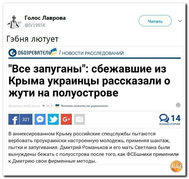 Политические коментарии соцсетей - 384