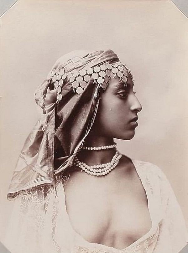Фотография египетской женщины, фото около 1870 года