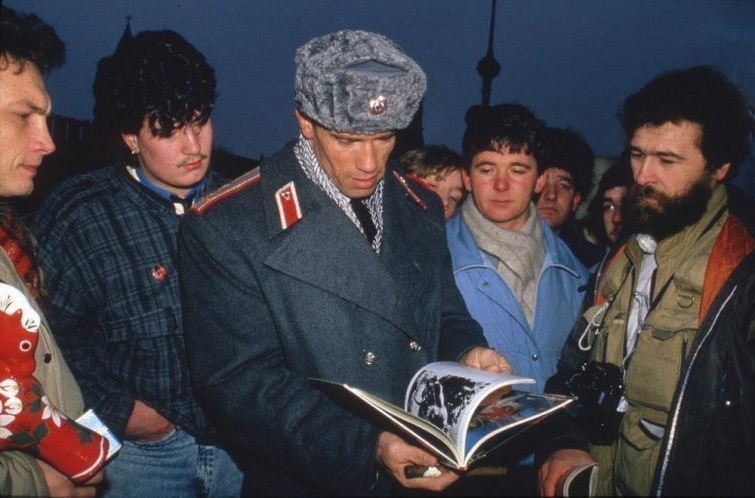 Арнольд Шварценеггер на Красной площади, 1988 г.