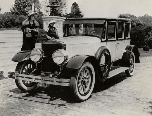 Реклама парового автомобиля Doble E 1924 года