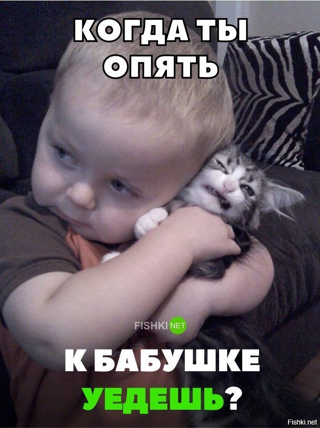 Когда он уже уедет к бабушке