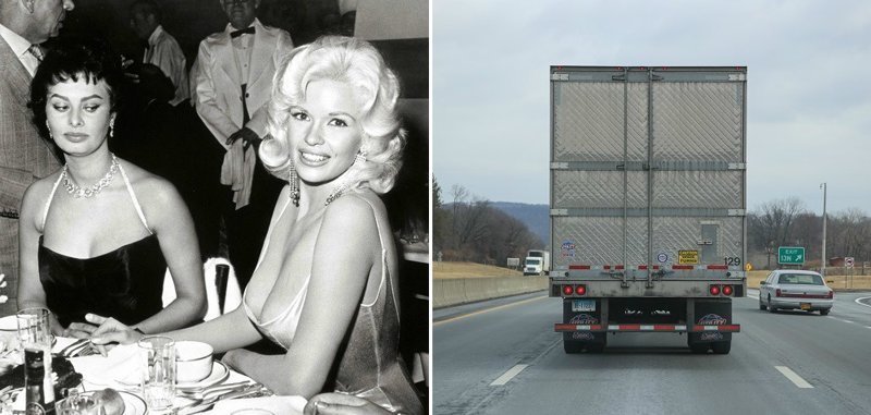Какая связь между голливудской блондинкой и бампером на грузовике?