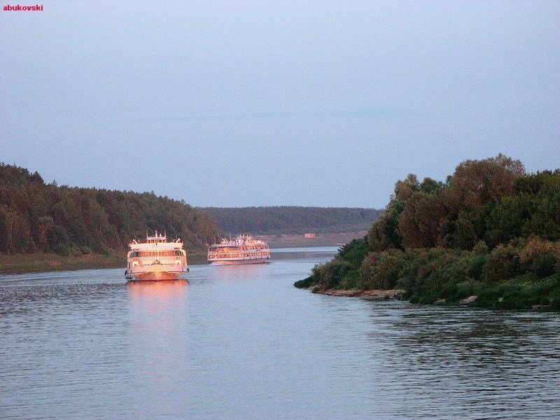 Прогулка по реке Ока  