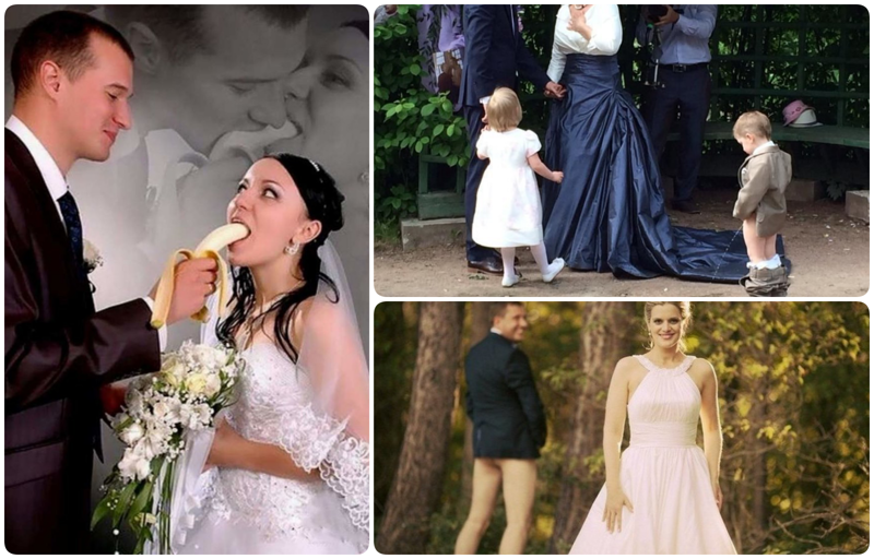 Дебильные свадебные фотографии, которые стыдно показывать родственникам