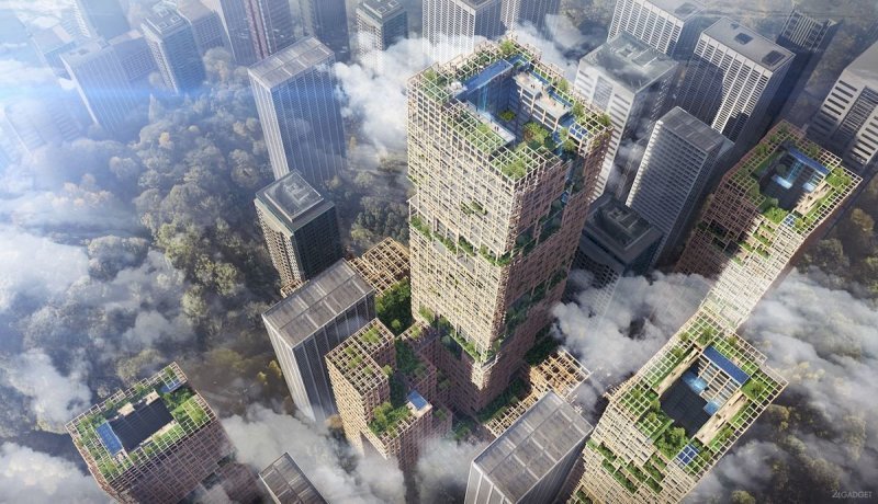 В Токио построят 70-этажный небоскреб из дерева